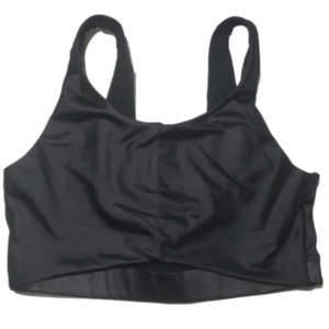 Victoria's Secret Black Sheen Sports Bra Sz M